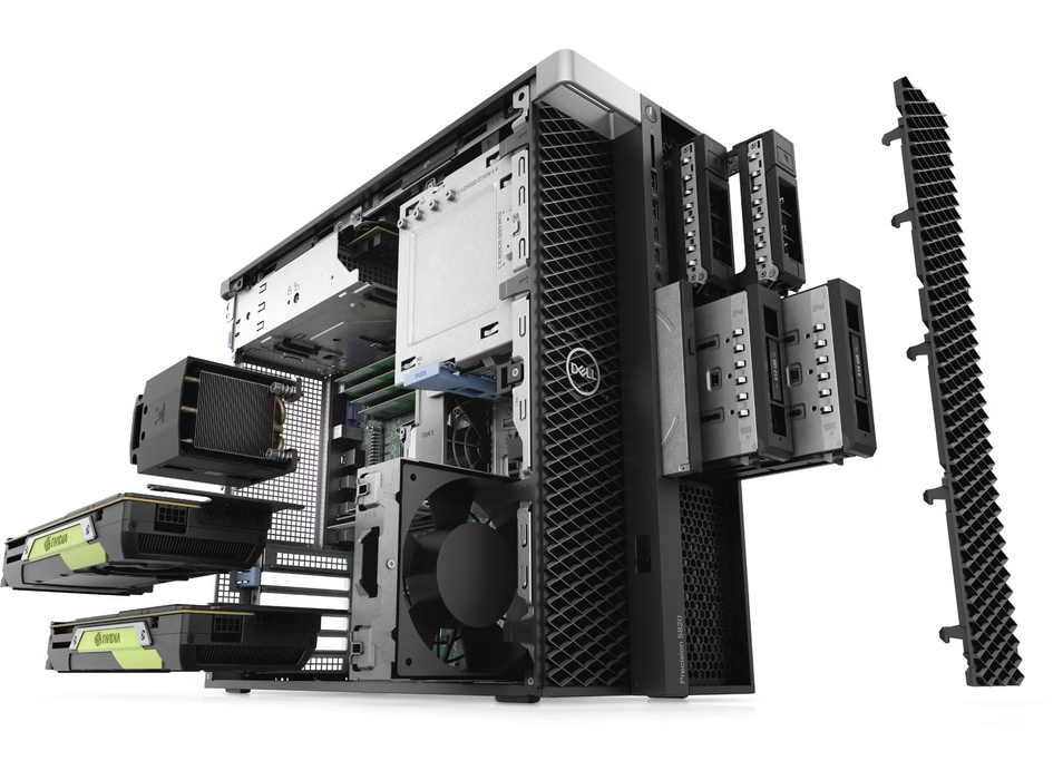 Dell Precision 5820 Xeon, 64 GB / 2x1 TB + 2x4 TB, Windows 11 – C | Gwarancja: 1 rok