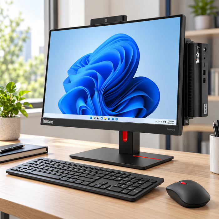 Lenovo ThinkCentre Tiny-in-One 24" Gen 4 + ThinkCentre M80q Gen 1 i5, 16GB/256GB, Windows 11