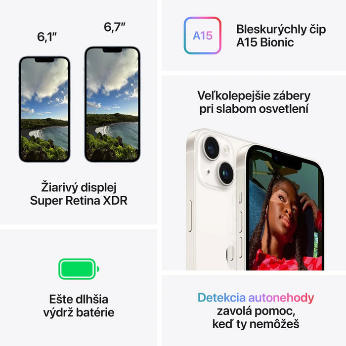 Apple iPhone 14 128 GB czarny – C | Gwarancja: 1 rok